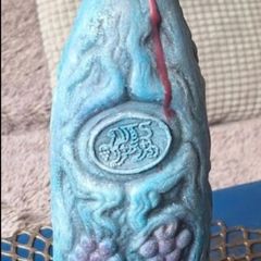 Hand Painted 3D Grape Bottle Decor
