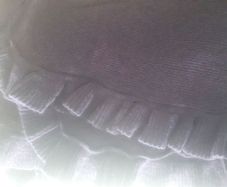 Purple throw.