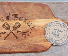 King of the Grill Hardwood Chopping Board