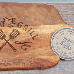 King of the Grill Hardwood Chopping Board