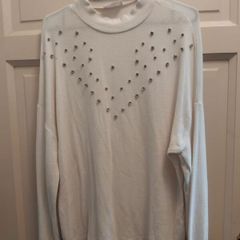 white diamond design jumper 14 to 16