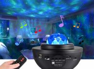 main image for ad LED Galaxy Ocean Wave Star Projector Night Light Bluetooth Music Speaker Party