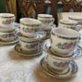 Vintage Churchill Indian tree tea cups with plates Image 2