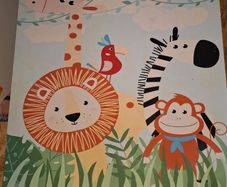 Kids table & chairs, jungle theme