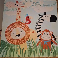 Kids table & chairs, jungle theme
