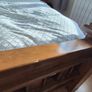 Wooden superking (6 ft) bedroom set: bedframe and two matching lockers Image 4
