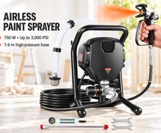 750W Airless Paint Sprayer 3000 PSI with 7.6m Hose