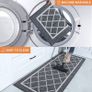 Kitchen-Rugs-Non-Slip-Kitchen-Mats-for-Floor Machine Washable Kitchen Mats 2 Pieces Grey Kitchen Runner Carpet with TPR Backing, Rolled Packaging, 60X89cm+60X152cm Image 5