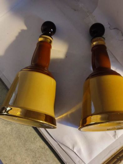 Set Of 2 Bell's Scotch Whisky bell Bottle.