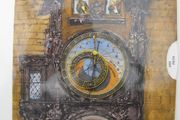 Prague Astronomical Clock Postcard and Stamps