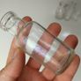 449 - Set of 5 Vintage Clear Glass Cork Top Collectible Decorative Bottles Image 8