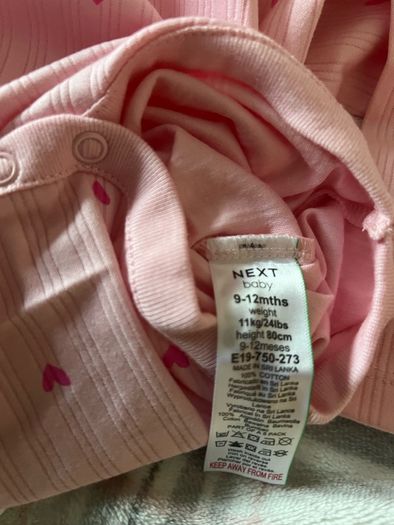 Girls new next long sleeve tops 9/12 mths