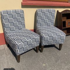 Pair of Greek Geometric Vintage Chairs