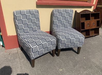 Pair of Greek Geometric Vintage Chairs