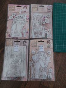 SANTORO - LARGE rubber stamps