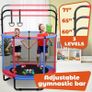 40'' Rebounder Trampoline for Adults, Foldable Mini Indoor Trampoline with 4-Level Adjustable Handlebar, Max User Weight 450 lbs, Quiet Indoor & Outdoor Fitness Trampolines Workout Image 5