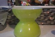 large lime green glass vase