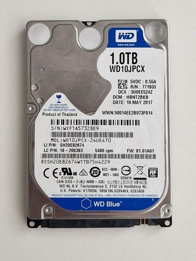 2x 1TB 2.5" 5400RPM HDD Hard Drives - Tested & Working