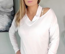 open shoulder blouse