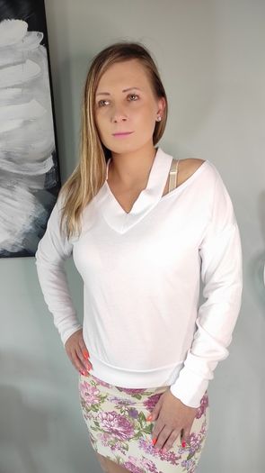 open shoulder blouse