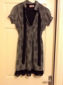 Yumi boutique chiffon animal print dress