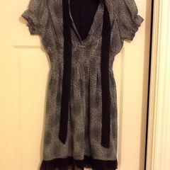 Yumi boutique chiffon animal print dress