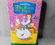 Mrs Potts Party Vhs Tape - Rare Retro Movie Series Vintage