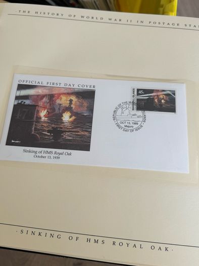 The History of World War II in post stamps