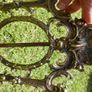 Antique Rococo  Brass Easel Back Picture Frame Image 8