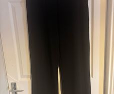Dunnes Stores Black elastic wide leg pants size UK16 EU44 Long leg Postage included
