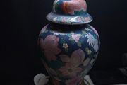 Vintage Oriental Hand Painted Ceramic Table Lamp 45cm
