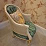 Queen Anne Style Rattan Chairs Image 3