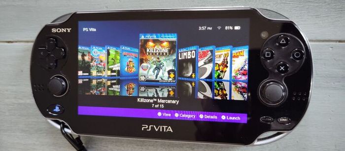 Psvita 1004 Oled Modded Henkaku 128gb Original Charger Excellent
