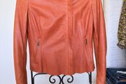 Cigno Nero Genuine Leather Jacket in Tan  UK 10 / EU 38