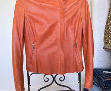 Cigno Nero Genuine Leather Jacket in Tan  UK 10 / EU 38