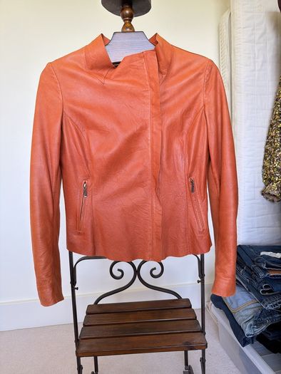Cigno Nero Genuine Leather Jacket in Tan  UK 10 / EU 38