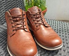 Men's Brown Leather Boots Brand New UK12