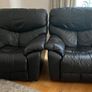 Sofa Dark Brown Leather 3 piece Image 3