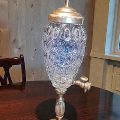 Rare Vintage French Crystal Absinthe Water Fountain