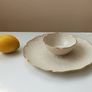 Vintage Lenox fine bone china Chip and Dip one piece serving dish with gold trims Made in the USA  diameter  26cm Image 3