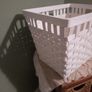 Large white woven basket Image 2