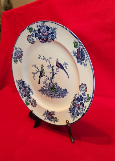 Wood &  Sons Oriental Birds Plate England, c. 1914-1924