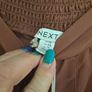 BNWT Next Wide Chocolate Brown Rochelle summer pants size UK18 EU46 Postage included Image 5