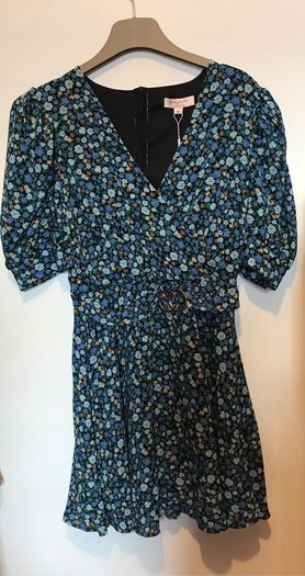Emily and Me navy print dress size 10 New with tags