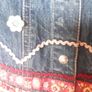 Oilly highly embellished denim jacket Image 5