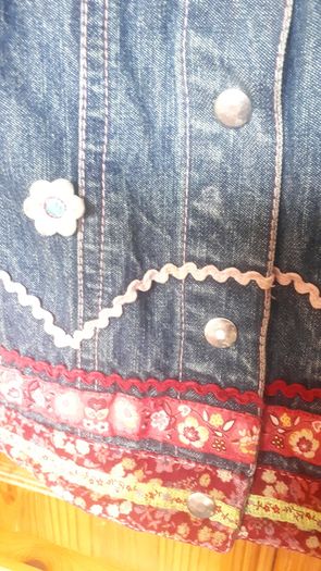 Oilly highly embellished denim jacket