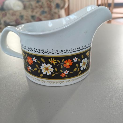 Ridgway Ironstone milk jug from the Tyrol pattern 1970s