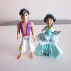 Disney Princess Toys, Posable Aladdin and Princess Jasmine Dolls