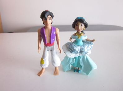 Disney Princess Toys, Posable Aladdin and Princess Jasmine Dolls