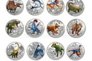 Austria 3 Euro Coin Complete Set 2019-2022 Dinosaur Series. 12 Coins. (In Capsules)